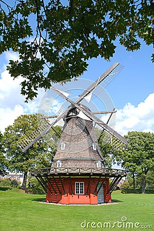 The Kastellet windmill in Copenhagen, Denmark Stock Photo