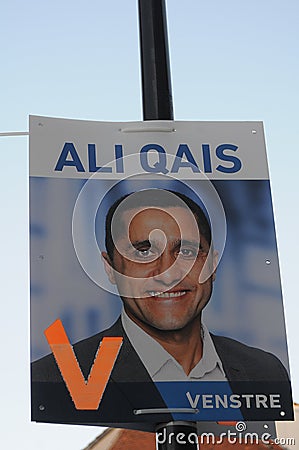 ALI QAIS _IMMIGRANT CANDIDATE FOR COUNCIL ELECTIONS Editorial Stock Photo