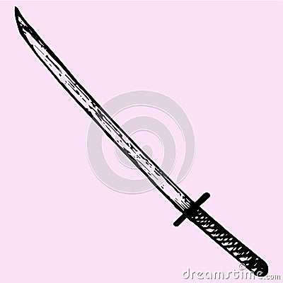 Katana swords Vector Illustration