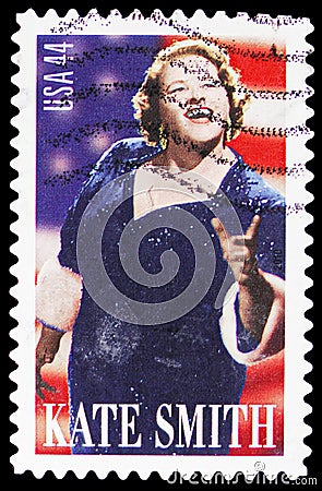 Kate Smith, Prominent Americans Definitives serie, circa 2010 Editorial Stock Photo