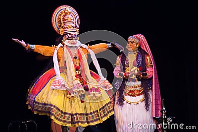 Kathakali, classical South Indian dance-drama Editorial Stock Photo