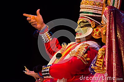 Kathakali, classical South Indian dance-drama Editorial Stock Photo