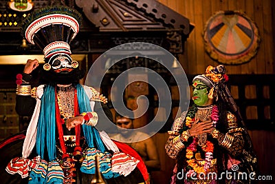 Kathakali performers Editorial Stock Photo