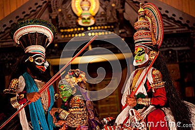 Kathakali performers Editorial Stock Photo