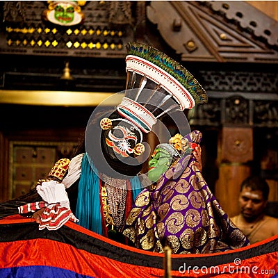 Kathakali performers Editorial Stock Photo