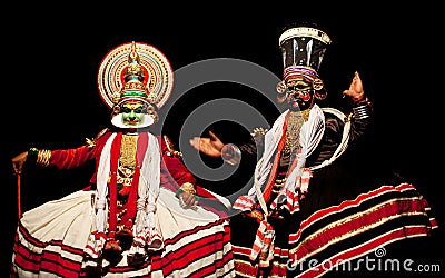 Kathakali performers Editorial Stock Photo