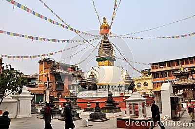 Kathesimbhu Stupa Editorial Stock Photo