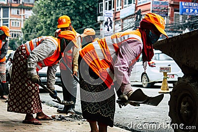 Colors of Nepal Editorial Stock Photo