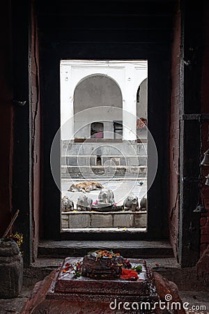 Kathmandu, Nepal, Pashupatinath Temple, Shiva, hinduism, religion, hindu temple, Bagmati river, cremation, ceremony, people Editorial Stock Photo