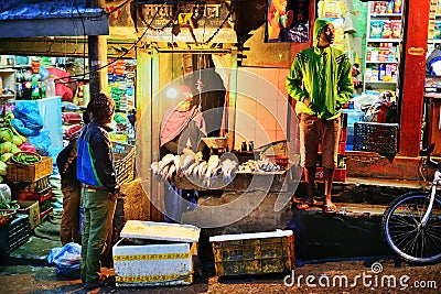 Kathmandu street market Editorial Stock Photo