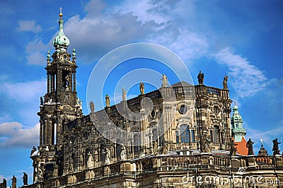 Katholische Hofkirche, Dresden, State of Saxony, Germany Stock Photo