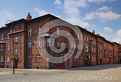 Katowice / Historical district Nikiszowiec and traditional architecture in the Silesian city Stock Photo