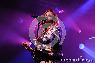 Katy B performs at FIB Editorial Stock Photo