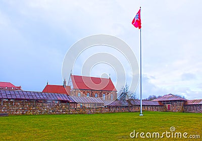 Kaunas Castle, built during the mid-14th century, in the Gothic style, Kaunas, Lithuania. Stock Photo