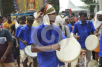 Kavadi Festival in Batu Caves. Lord, procession. Editorial Stock Photo