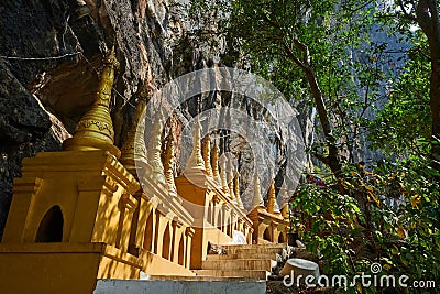 Kaw Ka Thaung Cave, Hpa An, Myanmar Stock Photo