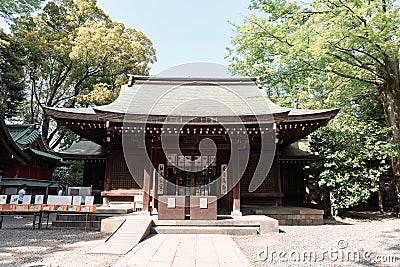 Kawagoe Hikawa Shrine known as the shrine to worship the blessing of love Editorial Stock Photo