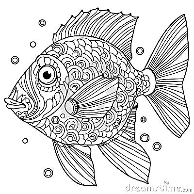 Kawaii fish Vector Illustration