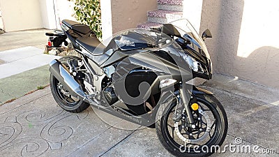 Kawasaki Ninja 300 Motorcycle Editorial Stock Photo