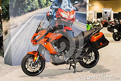 Kawasaki Versys 650 ABS 2015 Editorial Stock Photo