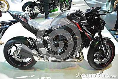 Kawasaki z900 motorcycle at makina moto show in Pasay, Philippines Editorial Stock Photo