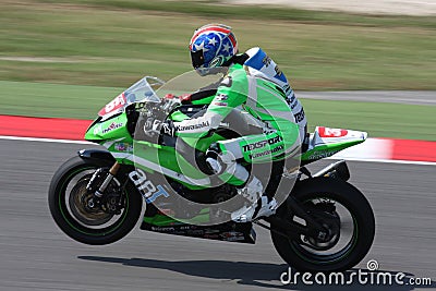 Kawasaki ZX-10R official racing team Editorial Stock Photo