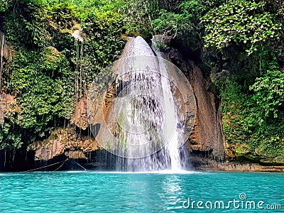 Kawasan Falls in Cebu Stock Photo