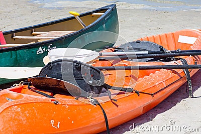 Kayak and Canoe Stock Photo