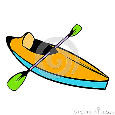 Kayak icon, icon cartoon Vector Illustration