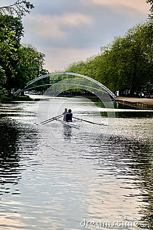 Kayak on the river Editorial Stock Photo