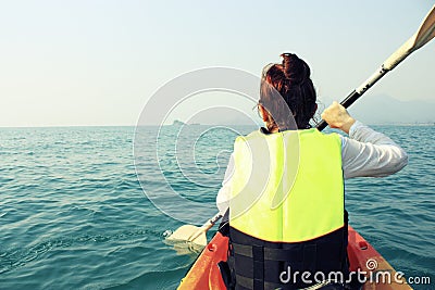 Kayak trip Stock Photo