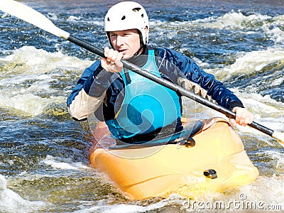 Kayaker Stock Photo