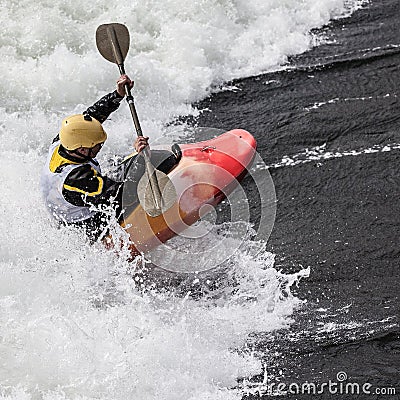 Kayaker Stock Photo