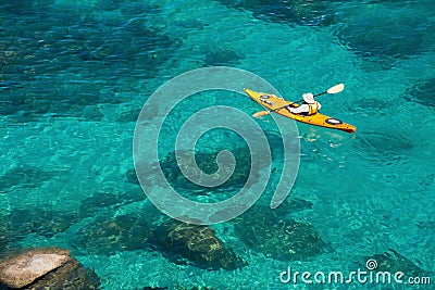 Kayaker Stock Photo