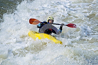 Kayaker training Editorial Stock Photo