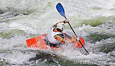 Kayaking Stock Photo
