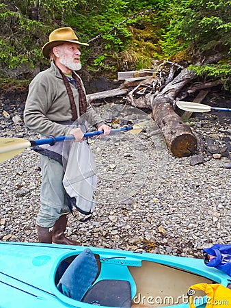 Kayaking Alaska - Pre Tour Instruction Editorial Stock Photo