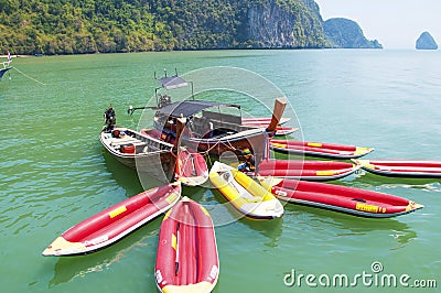 Kayaking excursion Editorial Stock Photo