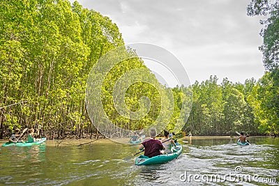 Kayaking in krabi 4 Editorial Stock Photo