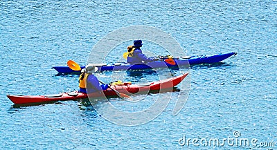 Kayaking weekend Stock Photo