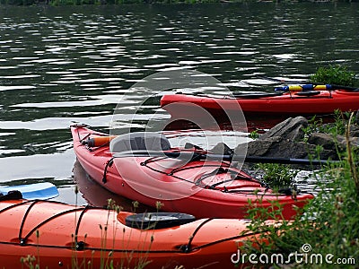 Kayaks Stock Photo