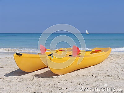 Kayaks Stock Photo