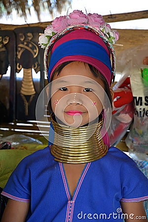 Kayan people, Myanmar Editorial Stock Photo
