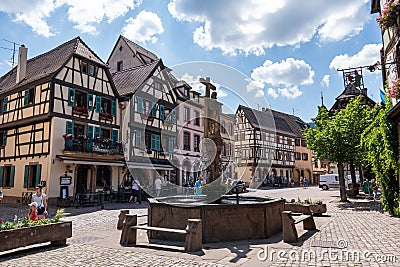 Kaysersberg half timbered houses Editorial Stock Photo