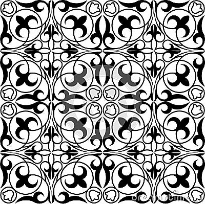 Kazakh geometric ornament Vector Illustration