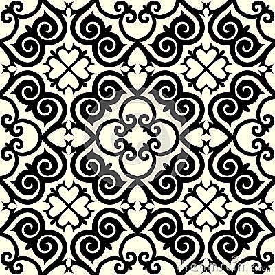 Kazakh national pattern ornament Vector Illustration