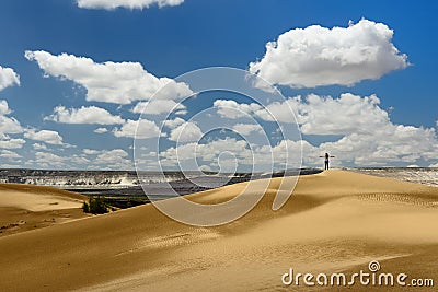 Kazakhstan,.Desert landscapes, Mangystau province Stock Photo