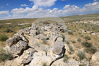 Kazakhstan., Tombs in Shopan Ata Stock Photo