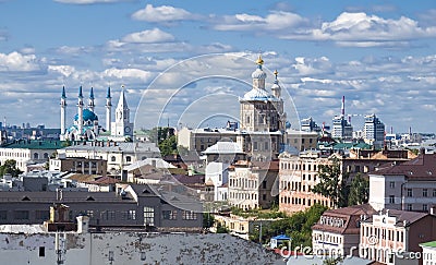 Kazan City Center View Stock Photo