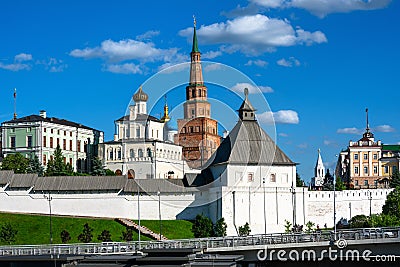 Kazan Kremlin in summer, Tatarstan, Russia Editorial Stock Photo